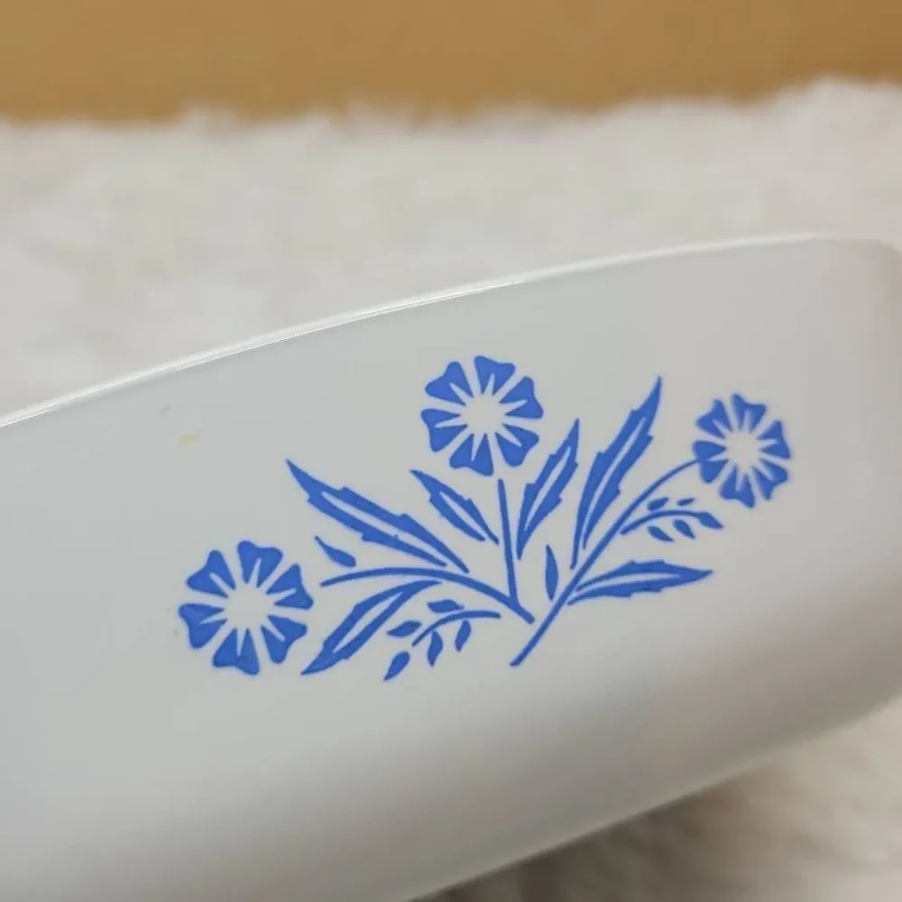Vintage Corning Ware 1 Quart Blue Cornflower Casserole Dish P-1-B